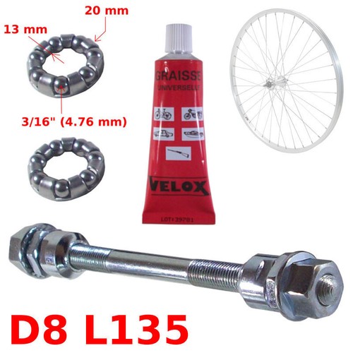 Set front axle 135 - set, x